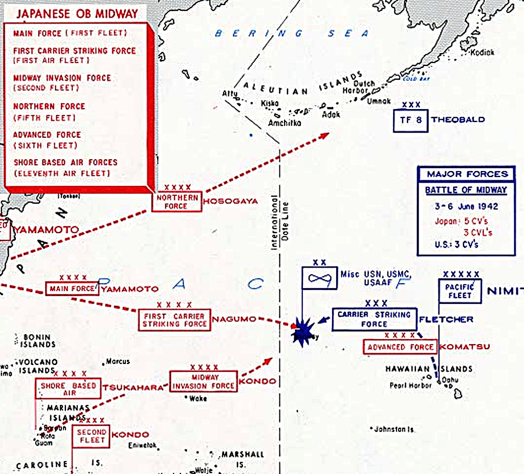 Map of Battle of Midway: Why It Was the Turning Point of World War II in the Pacific