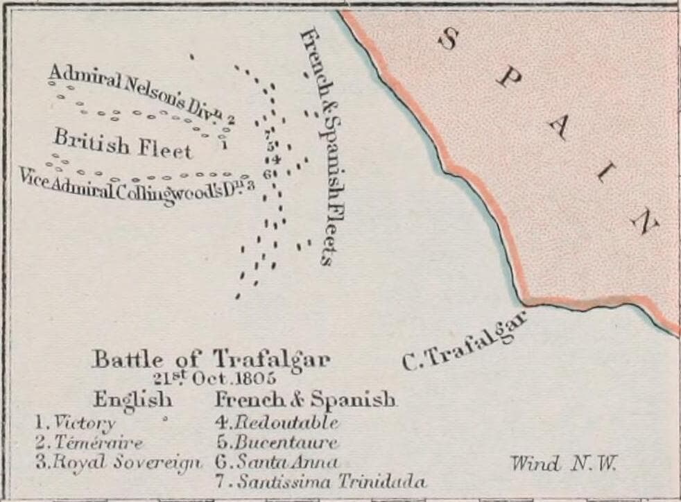 Map of Battle of Trafalgar: What Happened, Why It Mattered, and How Nelson Won