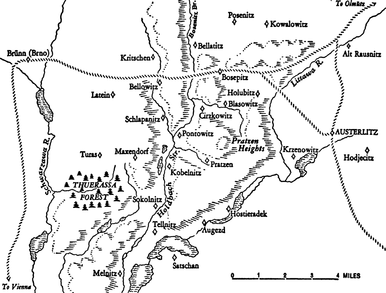 Map of Battle of Austerlitz: Napoleon's Greatest Victory Explained