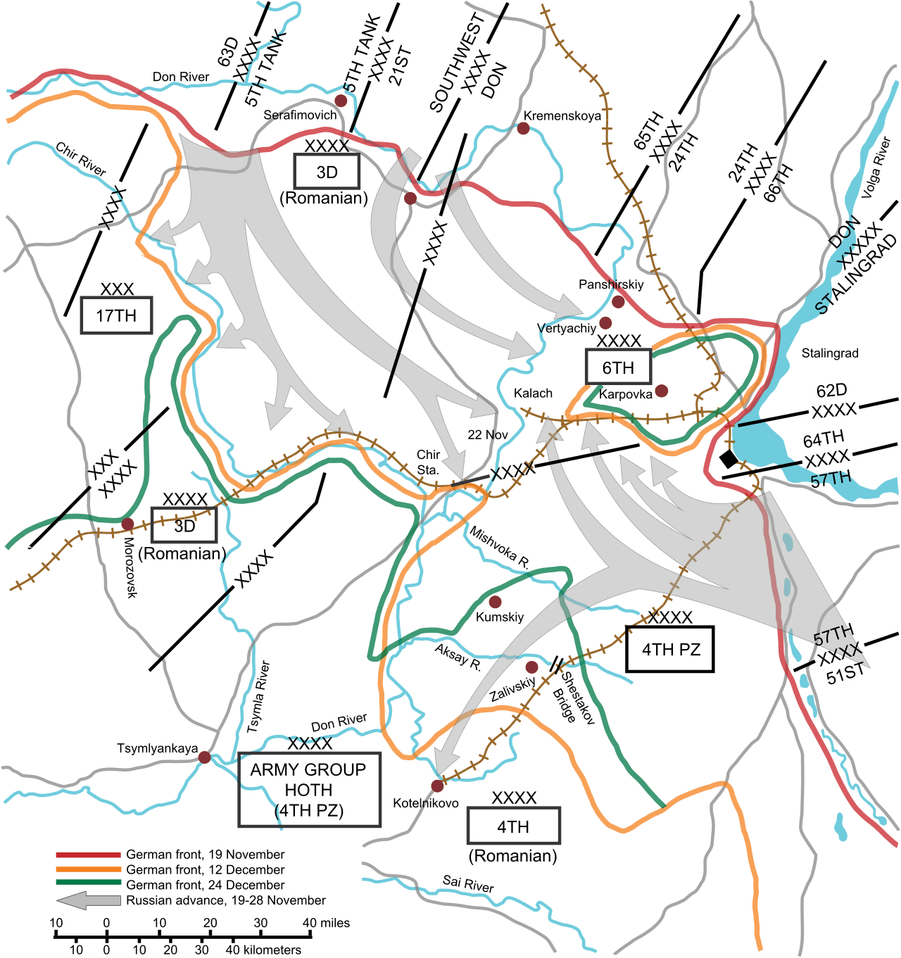 Map of Battle of Stalingrad: The Turning Point of World War II Explained