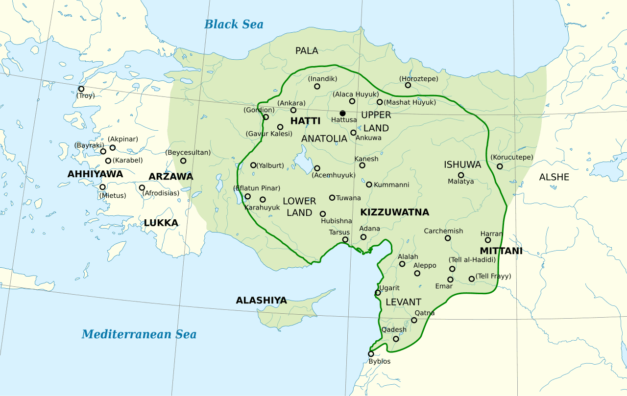 Map of The Hittite Empire: Rise, Power, and Fall of the Ancient Anatolian Superpower
